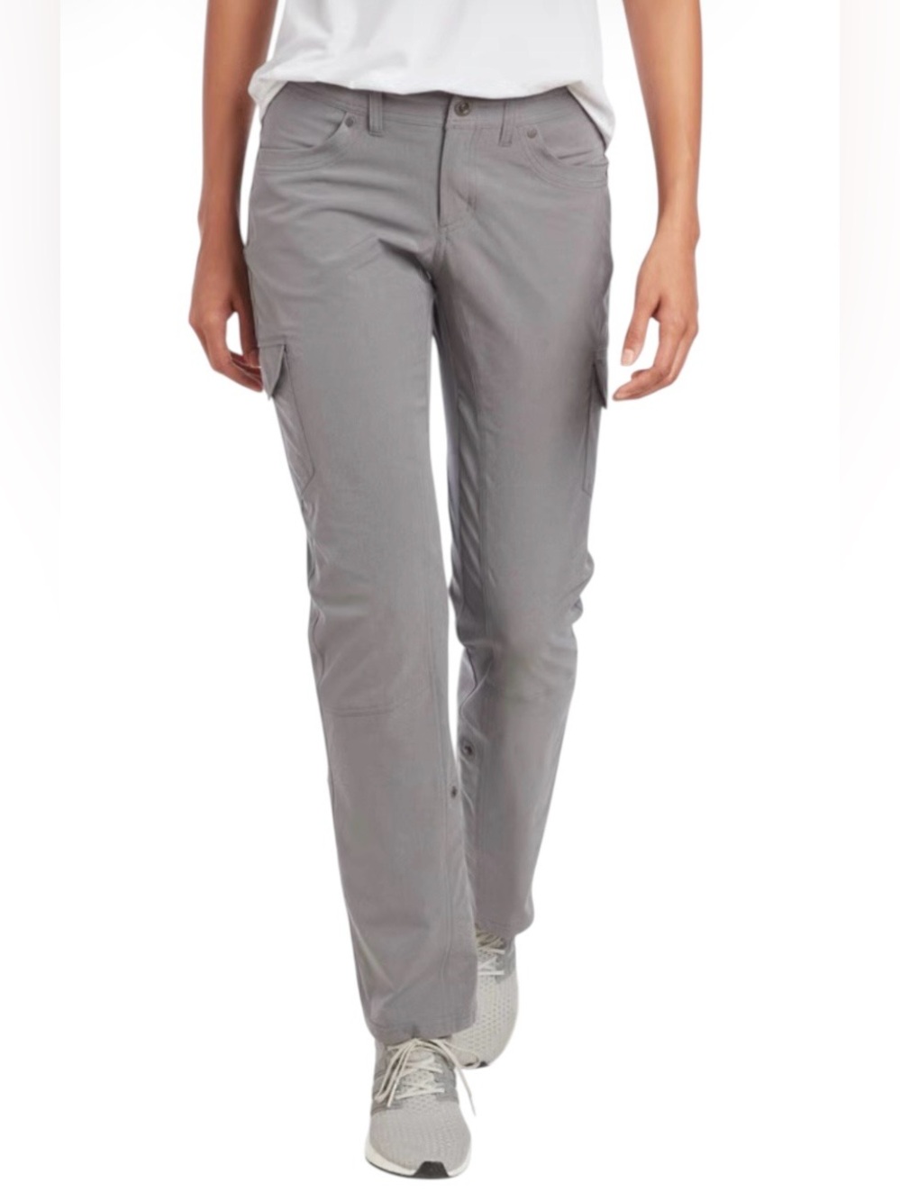 Kuhl FreeFlex Roll Up Pant 10 Grey Gorpcore Hiking Camping Granola Girl Utility